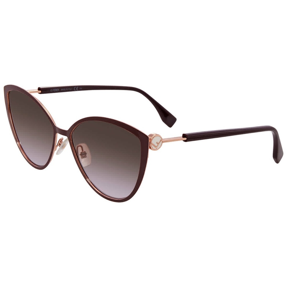 FENDI Brown Violet Gradient Cat Eye Ladies Sunglasses FF 0413/S 0FG4